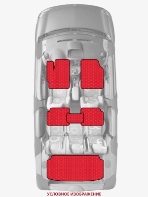 ЭВА коврики «Queen Lux» комплект для Daewoo Racer